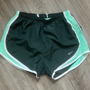 Dark Teal with Mint Side Nike Shorts, size S